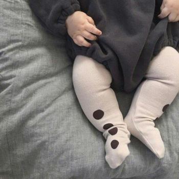 Pantalon maigre rayé en coton pour enfants