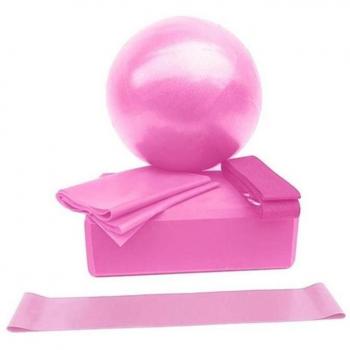 5pcs Stretch Band and Yoga Ball Set