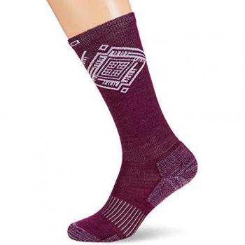 Odlo Natural+Warm Chaussettes Extra Longues Femme, Vintage Violet/Orchidpetal, FR : L