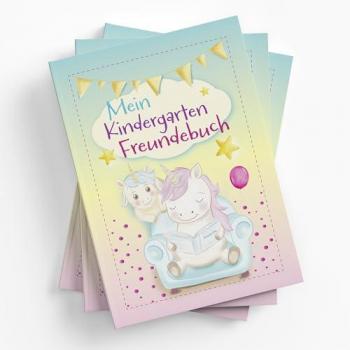 Itenga Kinderfreundbuch: Einhorn‑Poesiealbum, 88 Seiten