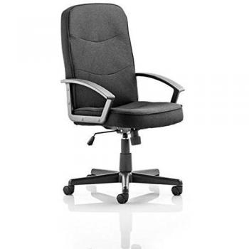 Harley EX000034 Black Fabric Executive Chair with Adjustable Arms