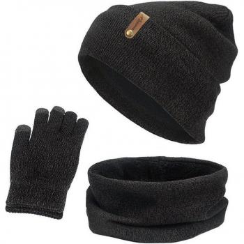 Girls' Winter Hat Scarf and Touch Screen Gloves Set