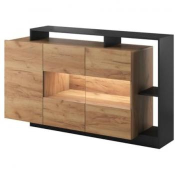 Aparador LED 3 puertas y 3 estantes