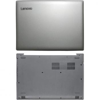 Lenovo IdeaPad 320-15ABR Rückseitenverkleidung mit Scharnier – Silberfarben
