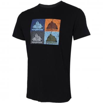 Evasion Nahanni Tràngoworld – T‑Shirt Noir & Orange à Manches Courtes XL