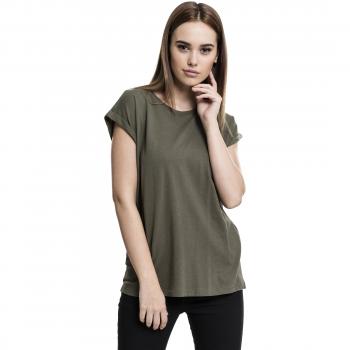 Urban Classics Ladies Extended Shoulder Tee Girl-Shirt oliv