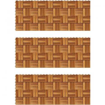 Listelli Torana 30x30 cm in Legno di Acacia 30 pz