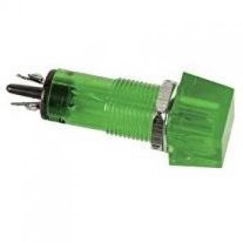 Vierkante Controlelamp Groen 11,5x11,5mm 220V