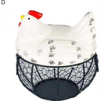 Cesta de frutas y soporte para huevos
