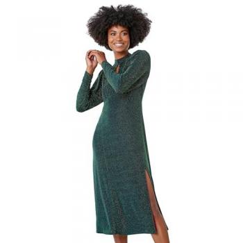 Roman Women's Glitter Midi Dress