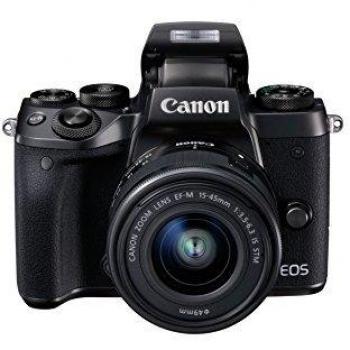 Canon EOS M5 mit EF-M 15-45mm IS STM Objektiv Kit Systemkamera