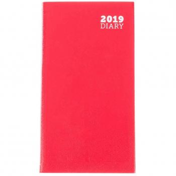 Red Color Ryman Slim 2019 Weekly Logbook