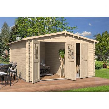 Jardin Aster abri en bois – 12,6 m², deux espaces de rangement