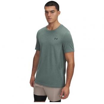 Under Armour Mäns Kortärmad T-shirt UA Vanish Silica Grön