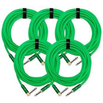 5x Pronomic Trendline INST-A-6NG Klinkenkabel 6m