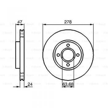 Bosch Brake Disc Model BD358