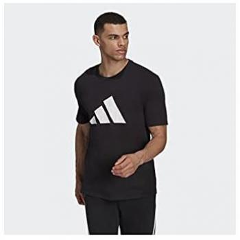 Adidas Men's Black Future Icons Logo Tee