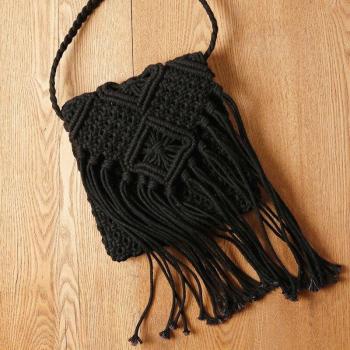 Boho‑Bohrte Kette für Damen – Handgemachte Strand‑Tasche mit Randbereich