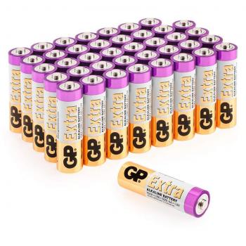 Pack 40 x Piles AA 1,5 V – Longue durée – GP Batteries
