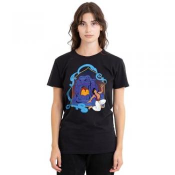 Women’s Disney Aladdin Magic Lamp Cave Tee – Black, Size XL
