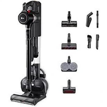 Aspirateur balai sans sac LG CordZero A9K-ULTRA1B, 200W, rechargeable, Wi-Fi, 4 brosses, couleur noire