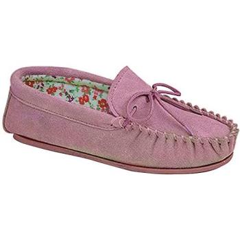 Soft Pink Lily Slip-On Slippers, Size 3