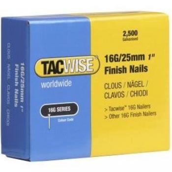 Tacwise 16G 25mm Finish Nails for Nail Gun