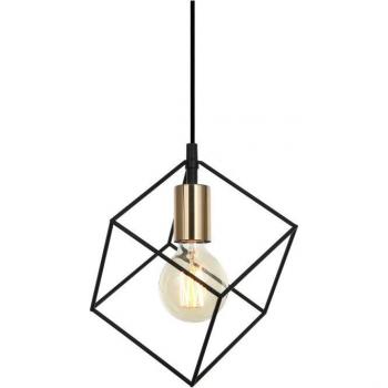 Modern Suspended Lamp Noir Gold 1 Light Dimmer E27 – Italux Morestel