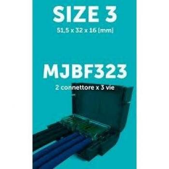 Cassetta di collegamento compatta Etelec con grado di protezione IP68 e morsetti a leva (cod. ETELEC MJBF323)