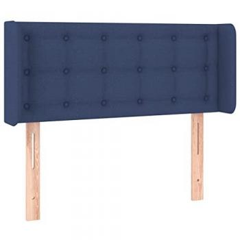VidaXL stilvolles Kopfteil Blau 83x16x78/88 cm mit LED