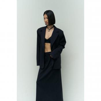Blazer Marine Stylé Rayé Bruno