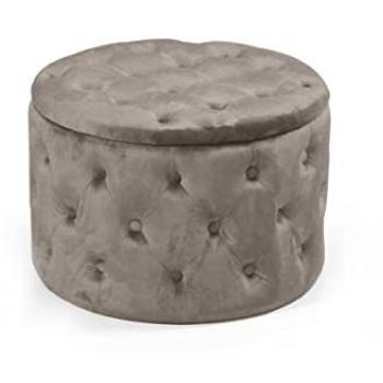 Pouf contenitore tortora 60x42 h