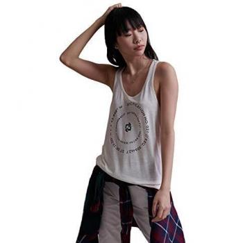Superdry Desert Linen Vest, Camiseta sin Mangas, Color Marfil, M