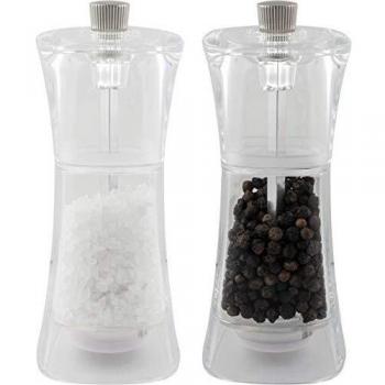 Grunwerg Gmill 13 cm Acrylic Salt & Pepper Duo with Ceramic Grind