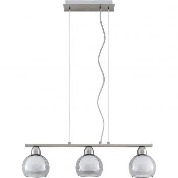 Lámpara colgante de vidrio y metal Kaiya, 3 luces E14, Lucande
