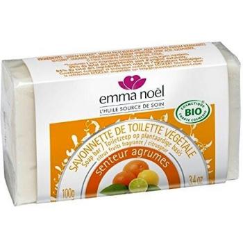 Emma Noël Nettoyant Doux Savonnette Bio Agrumes 100 g