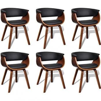 VidaXL Sleek Faux Leather Dining Chair Collection – 6 Units