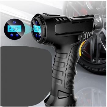 Traesio Coche Compresor de Aire 12V, Presión y Pantalla LED 120W
