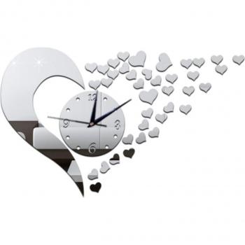 Hanging Acrylic Heart Clock