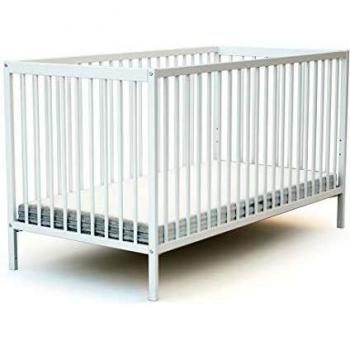 Lit bébé 70x140 Essentiel Blanc AT4 avec Tiroir et Rangement