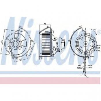 Pulseur d’air chauffant NISSENS 87082