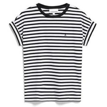 ARMEDANGELS Women's Idaara Stripes T-shirt Dam Storlek XS Färg grå/vit