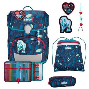 Scout Neo LED Einhorn Ranzen-Set