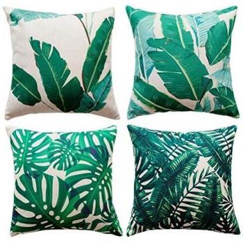 Coconut Palm Linen Pillow Wraps