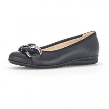 Gabor Komfort Veloursleder Ballerina Schwarz Damen Größe 5.5