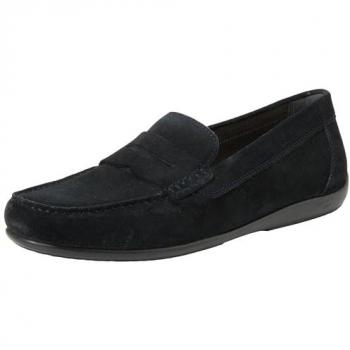 Mokassin GEOX U ASCANIO C, Herren, Gr. 40, blau (navy), Veloursleder