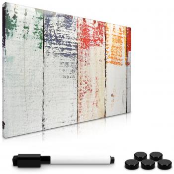 Navaris Tablero Multifuncional 40x60 cm – Magnético, Lavable, Con Lápiz y Imanes de Diseño Madera