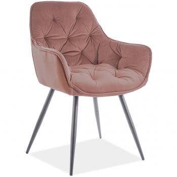 Chaise antique en velours