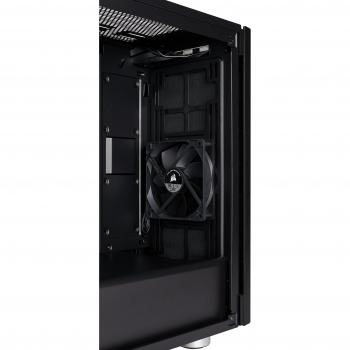 Corsair 275R Mid‑Tower Gaming Case in nero con finestra laterale
