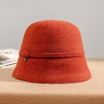 Estilo Británico Elegante: Sombrero Tweed de Color Puro